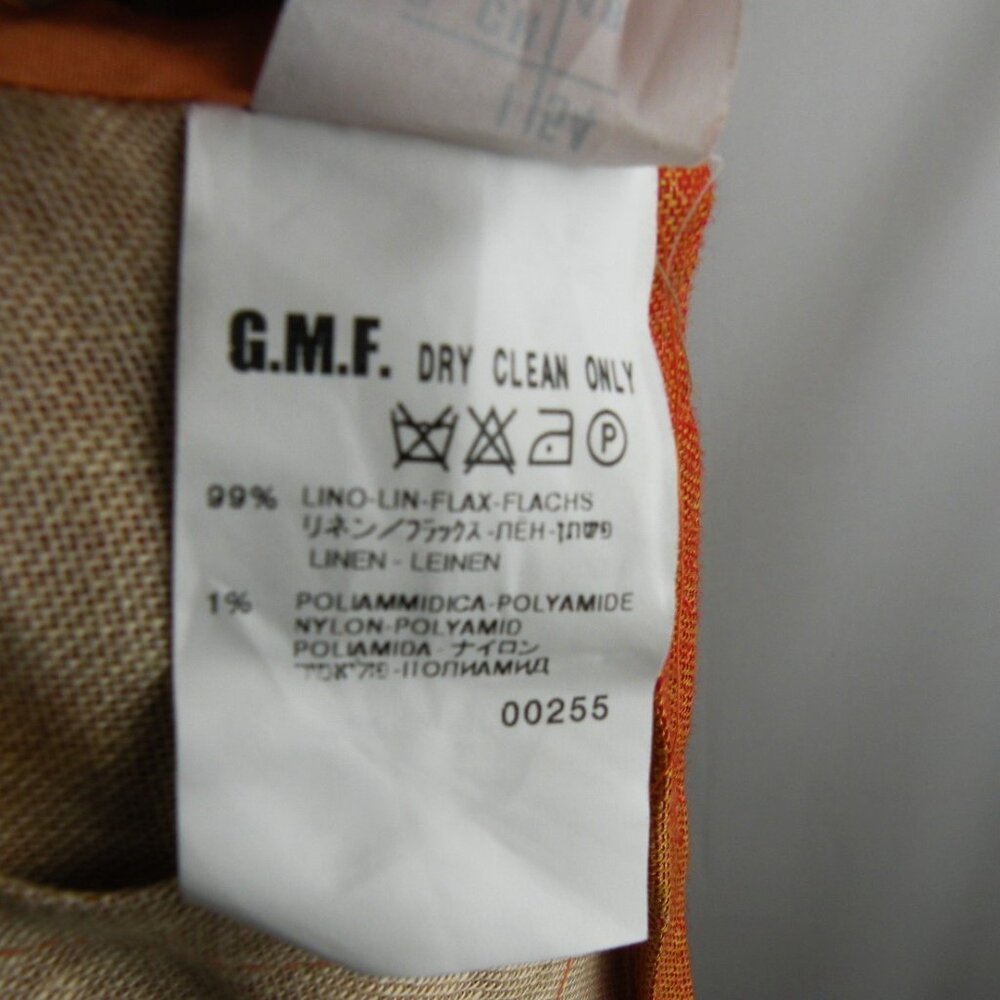 NWOT Gianfranco Ferre Forma Linen Orange unstructured blazer 18 - Picture 9 of 10